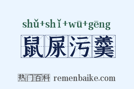 鼠屎污羹是什么意思的图片
